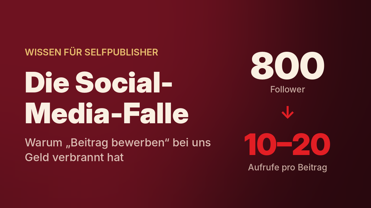 Die Social-Media-Falle: 800 Follower, heute 10 bis 20 Aufrufe pro Beitrag